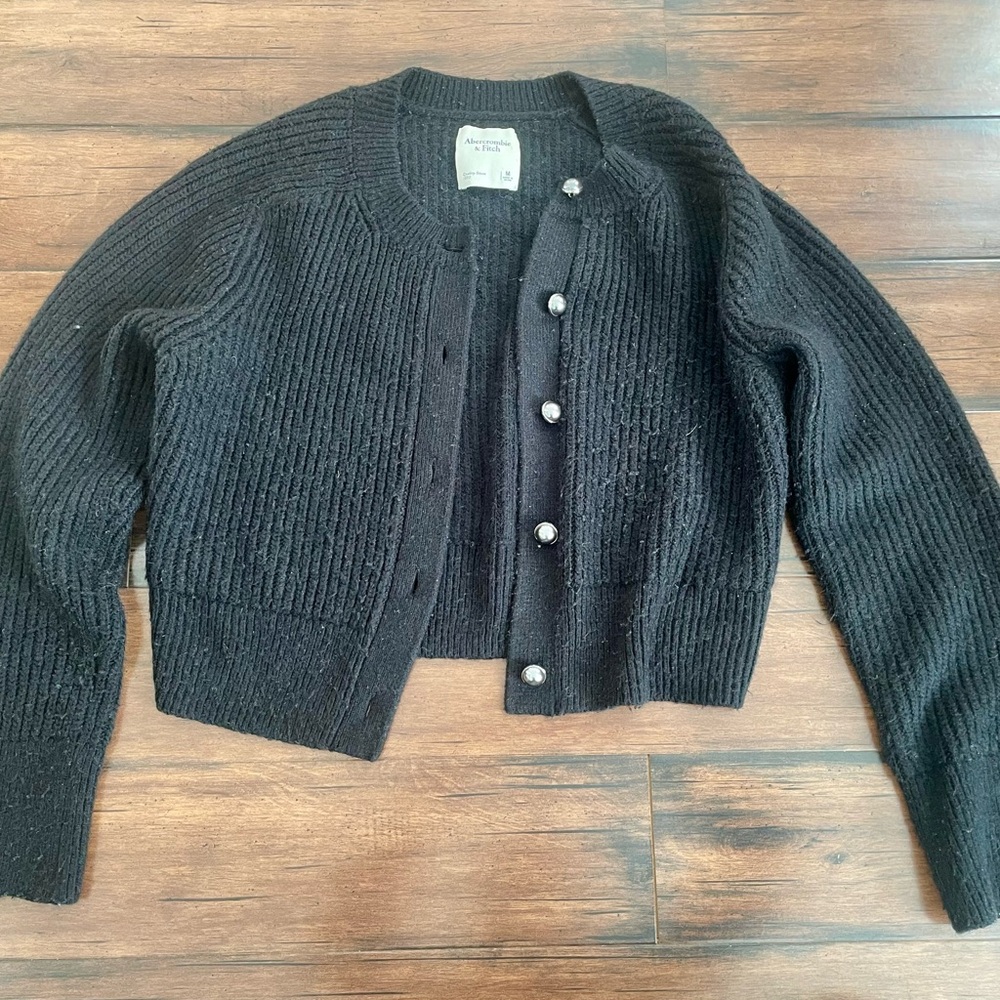Abercrombie & Fitch Classic Black Cardigan